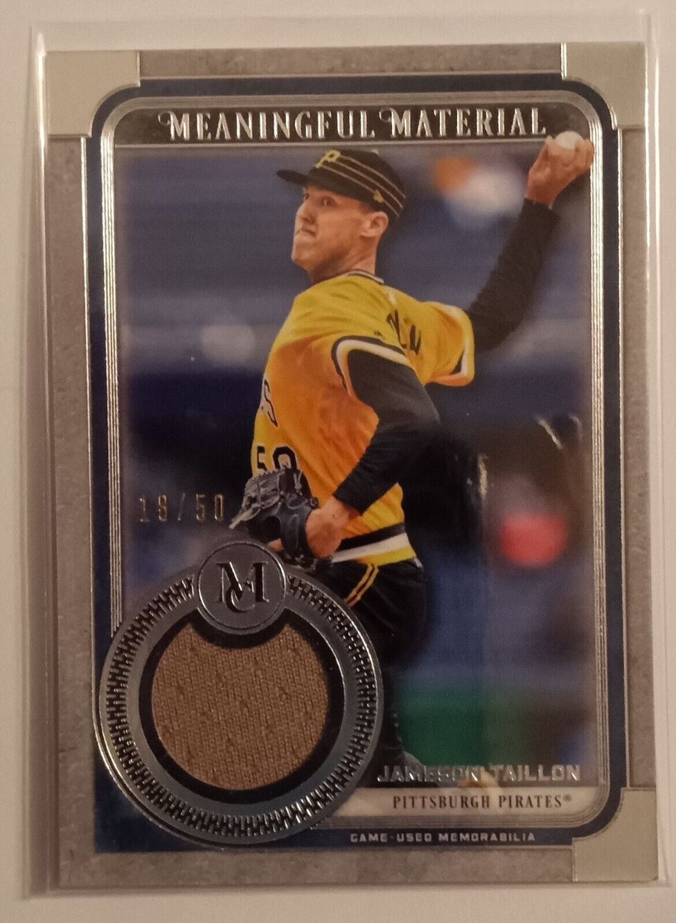 Jameson Taillon Meaningful Material Relic Card #MMR-JT SP 18/50